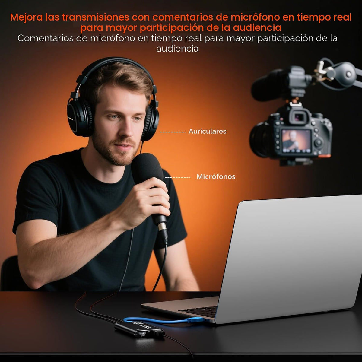 Newhope Tarjeta de Captura HDMI para Transmisión, Captura Full HD 1080P 60FPS USB 3.0, Tarjeta de Captura de Audio y Video de Juegos, para Transmisión de Cámara/Xbox/PS4/PS5/Switch/PC