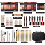 Kit completo de maquillaje todo en uno para mujeres, incluye paleta...