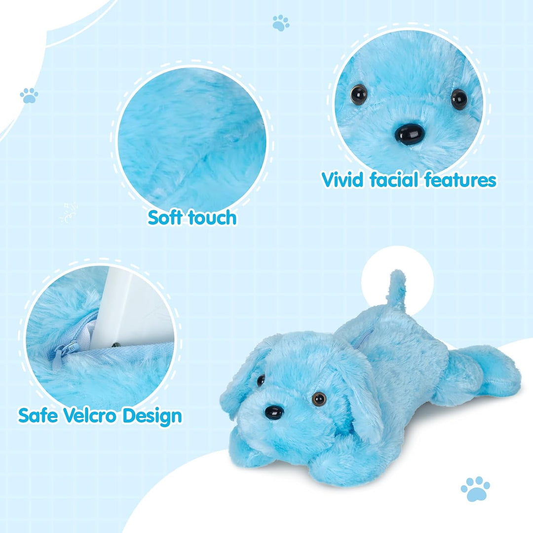 Perrito de peluche con luz LED para ver por la noche, 20 pulgadas,...