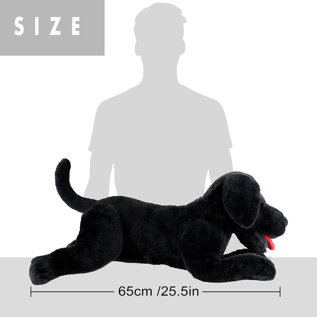 LotFancy Animal de Peluche de Perro, Perro de Peluche Labrador Negr...