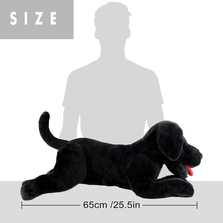 LotFancy Animal de Peluche de Perro, Perro de Peluche Labrador Negr...