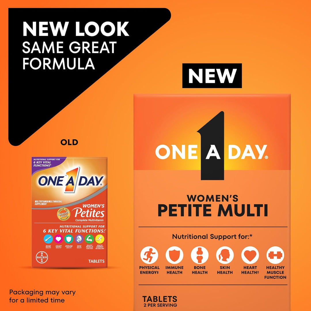 Multivitamínico completo One-A-Day Women's Petites, 160 unidades, B...