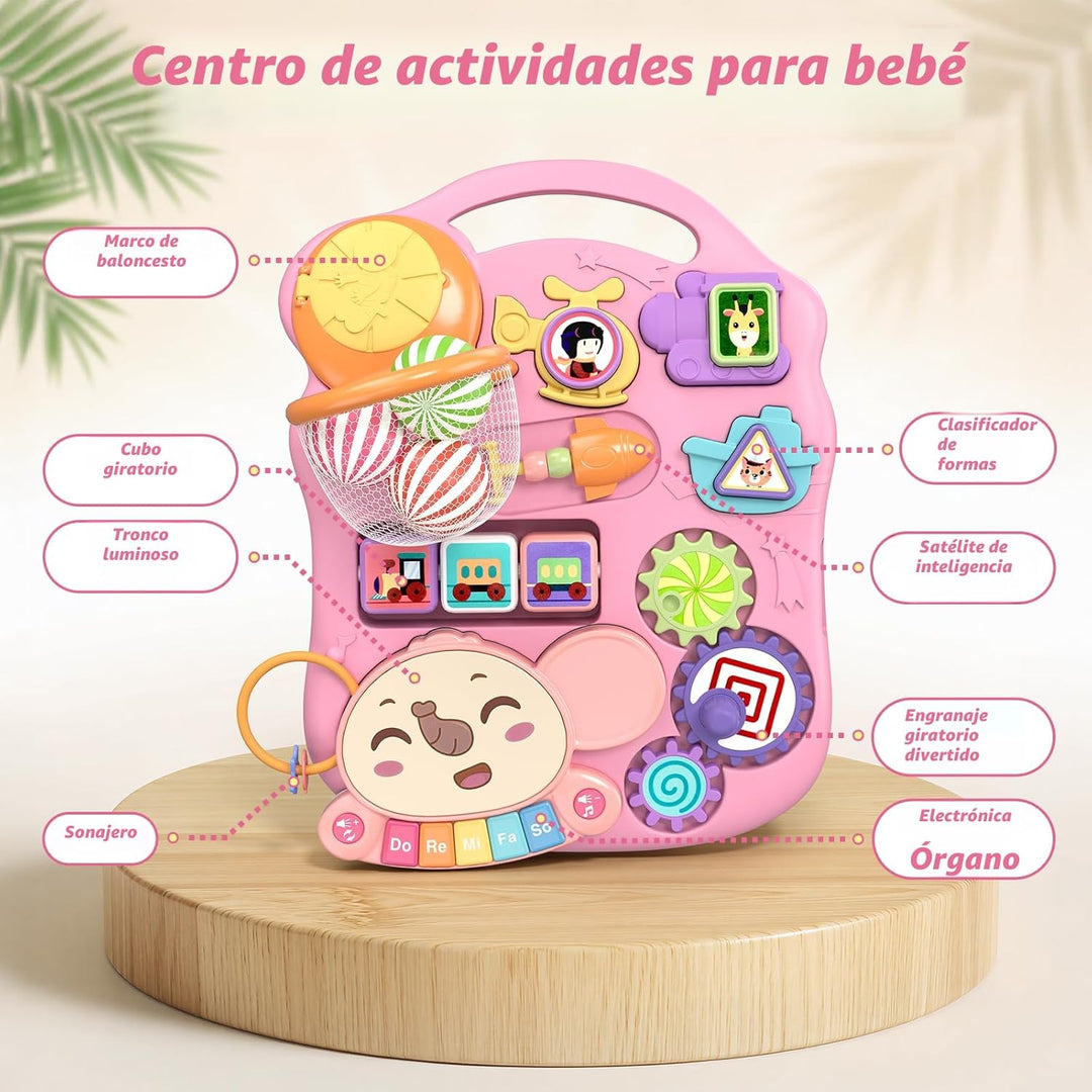 QDRAGON Andador de bebé 3 en 1 y centro de actividades para niñas,...