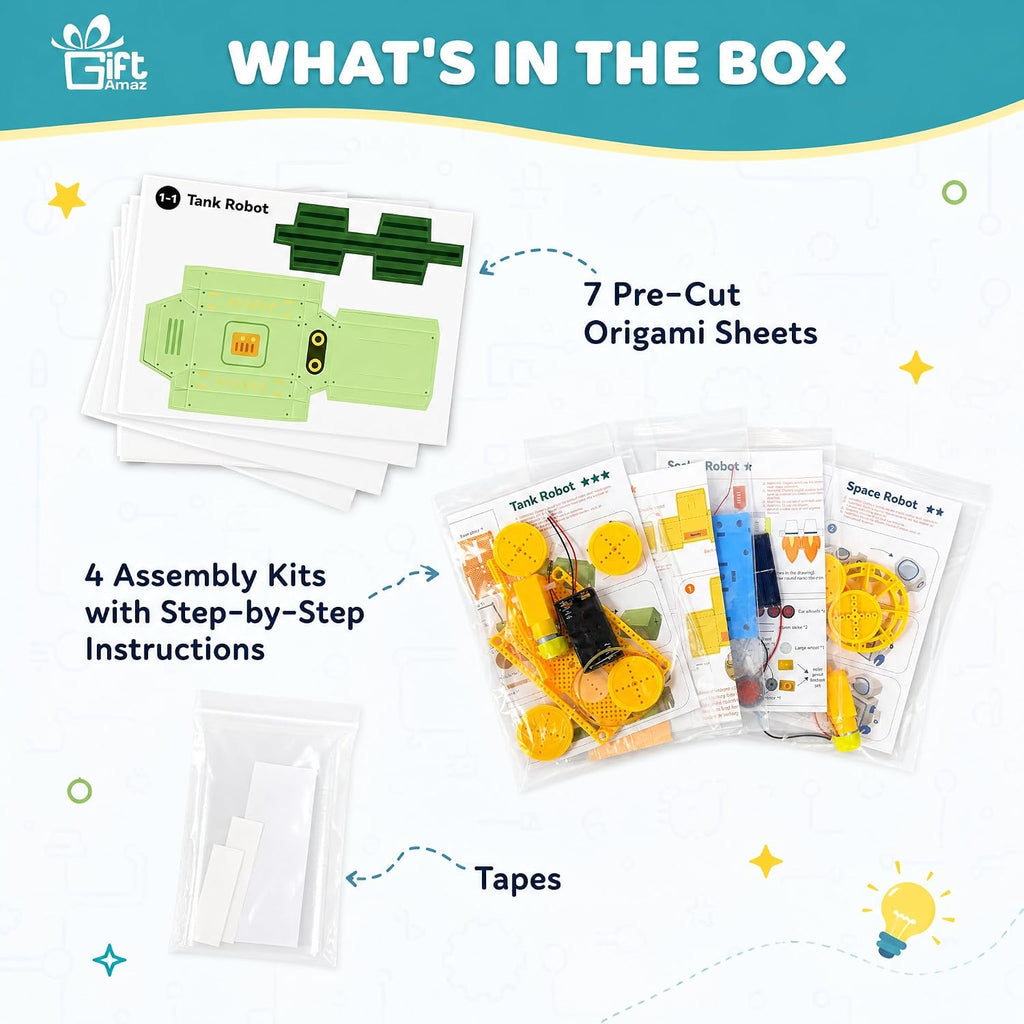 Kit de construcción de robot STEM para niños, conjunto de