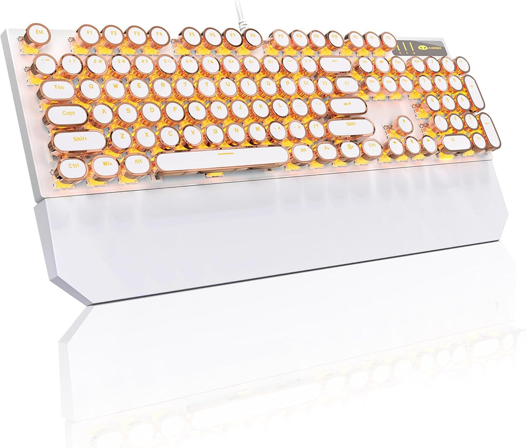 MageGee - Teclado mecánico para juegos estilo máquina de escribir r...