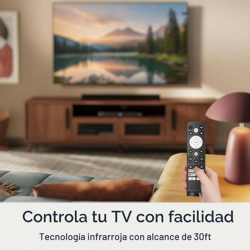 Control remoto de repuesto para televisores inteligentes Hisense, modelo ERF3K90H, compatible con 4K, ULED y UHD, 1 paquete
