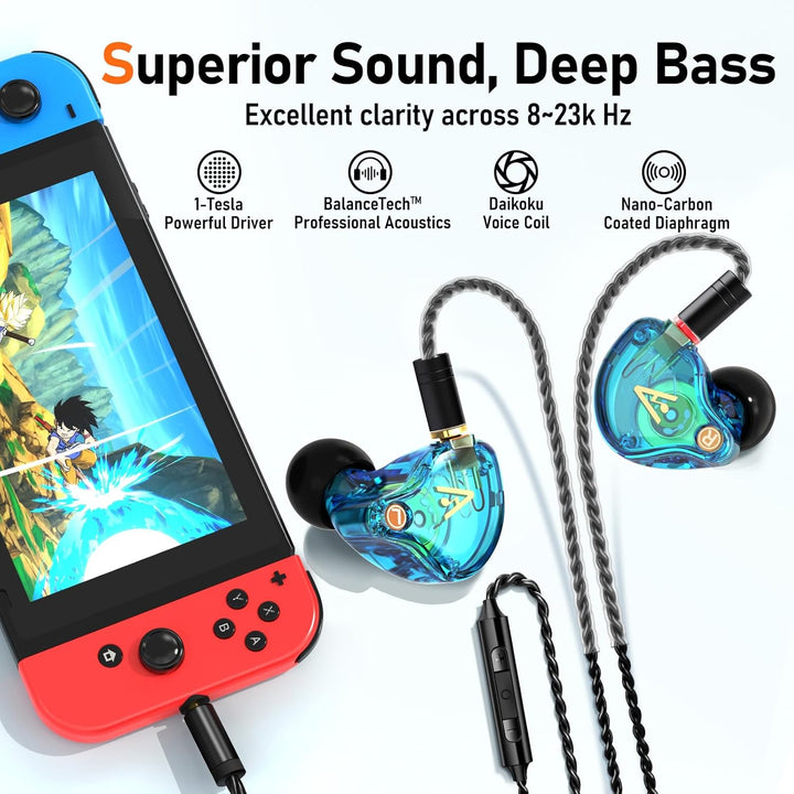 Vibes - Auriculares con cable 202M - Auriculares HiFi in Ear Monito...
