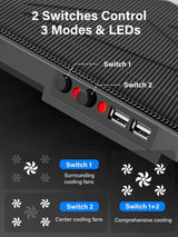 Kootek Almohadilla de enfriamiento para laptop, enfriador de laptop...