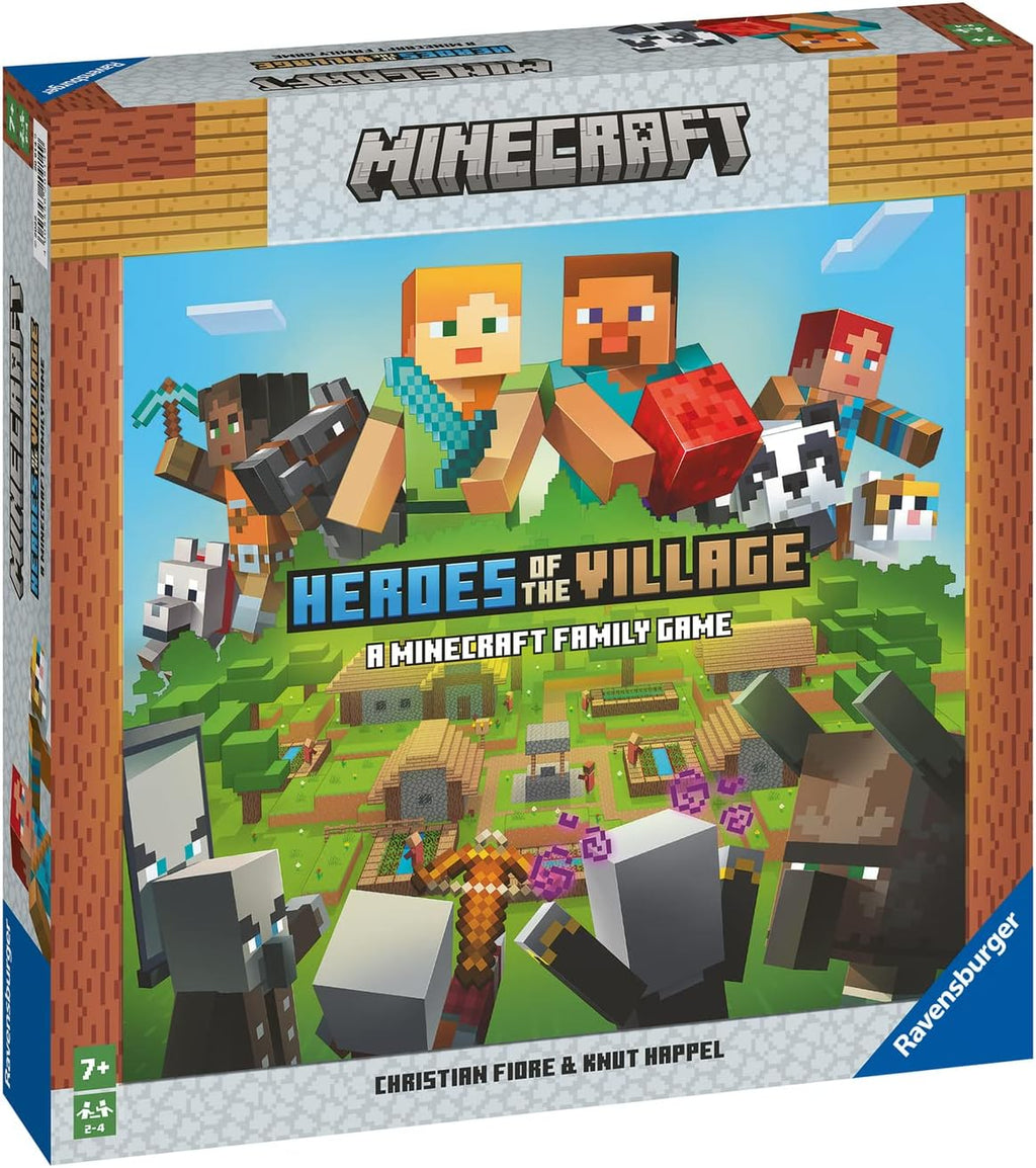 Ravensburger Minecraft Heroes of The Village | Juego de mesa cooperativo | Emocionante e impredecible | Perfecto para familias y entusiastas de Minecraft | Adecuado para niños y adultos