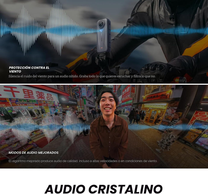 Insta360 X4 Air Kit de inicio - Cámara 360 de 8K y 165g ligera, pal...