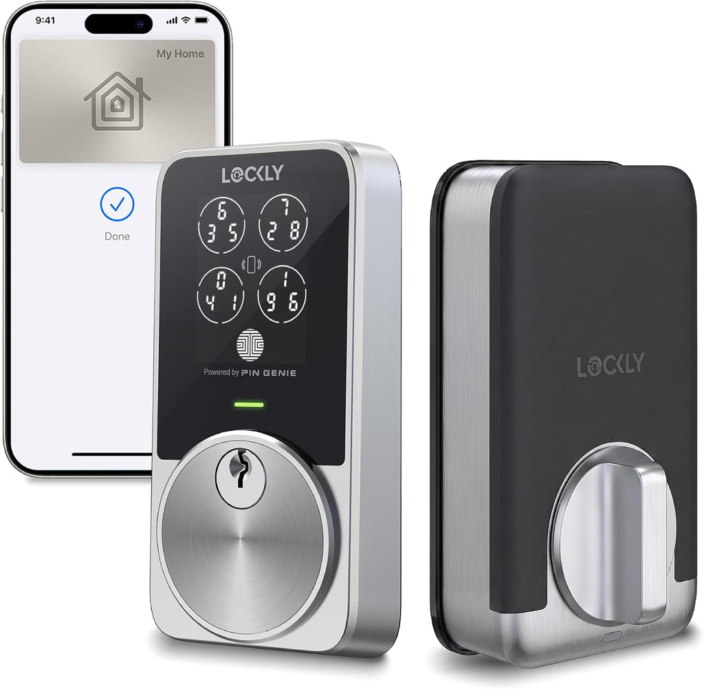 Lockly PIN Genie Pro Zeno Series - Cerradura inteligente con llave Apple