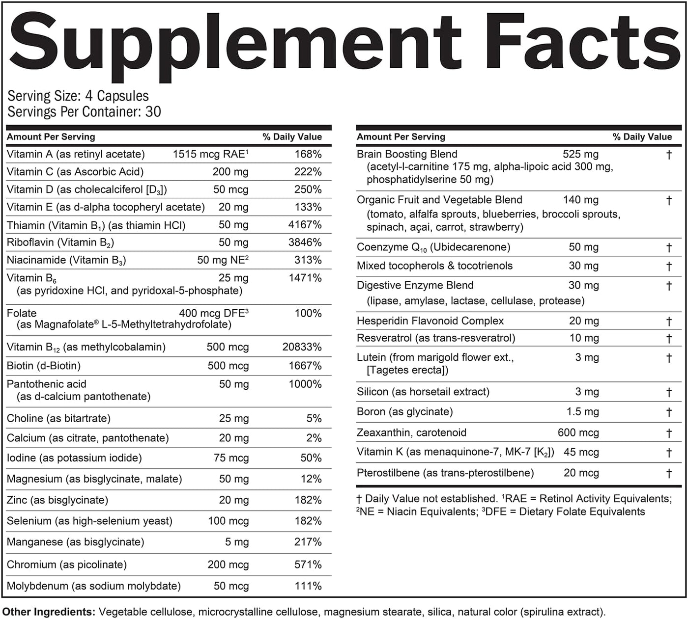 BRAINMD Dr Amen NeuroVite Plus - 120 cápsulas - Suplemento multivit...