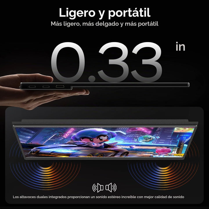 Yxk 17.3" Monitor portátil 1080P 144Hz IPS HDR | Pantalla de vi...