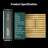 Fikwot FN960 - Unidad interna de estado sólido SSD M.2 NVMe PCIe Ge...