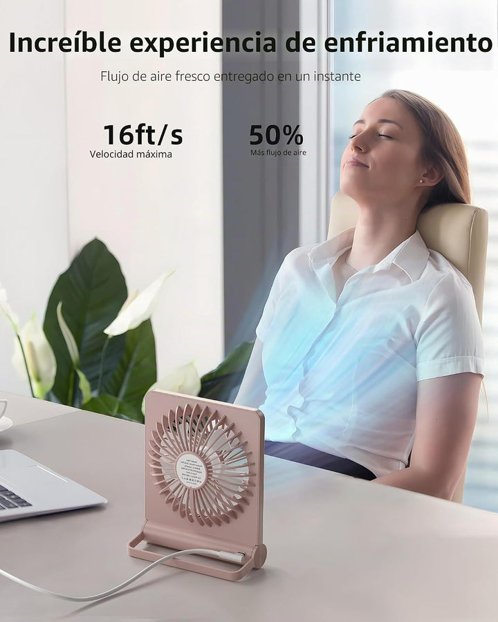 Koonie - Ventilador de escritorio USB, ventilador pequeño ultra sil...
