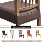 Fundas impermeables para asientos de sillas de comedor, juego de 4, fundas de asiento de cuero PU para sillas de comedor, fundas de asiento extraíbles lavables para sillas, fundas protectoras