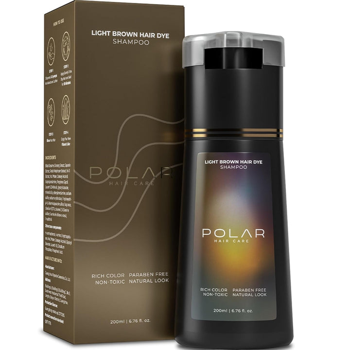 Polar Haircare - Champú tinte para cabello gris para mujeres y homb...