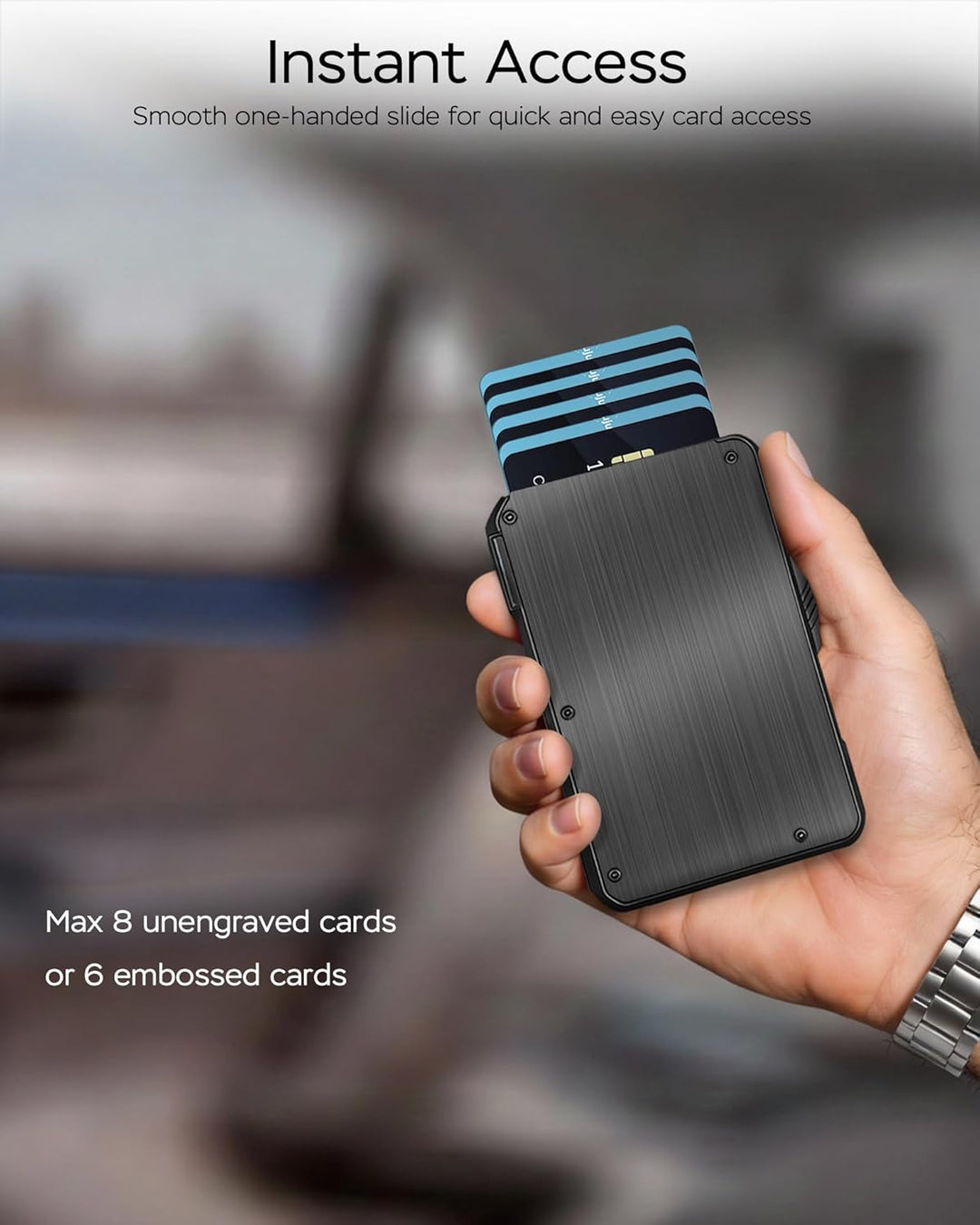 Cartera Vast Scenery para hombres [Seguro y de Acceso Rápido] con b...