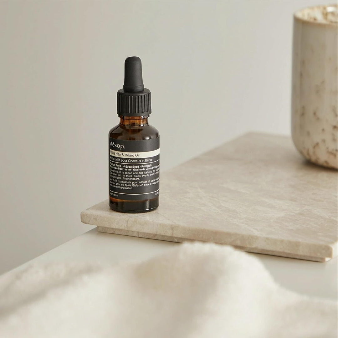 Aesop Aceite Shine para cabello y barba, rico en humedad, sin silic...