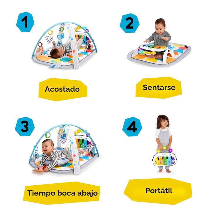 Baby Einstein Gimnasio de Juego y Alfombrilla de Actividad 4 en 1 K...