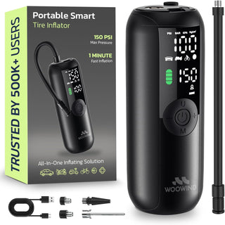 Woowind LP1 Compresor de aire portátil para bicicleta, inflador de...
