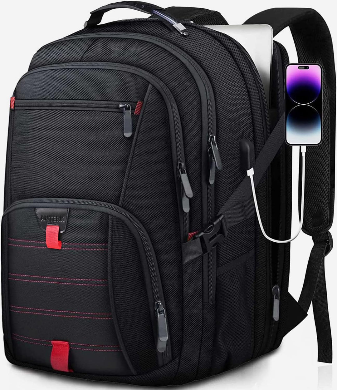 Mochila extra grande de viaje para portátil ANTERK, de 17.3 pulgada...
