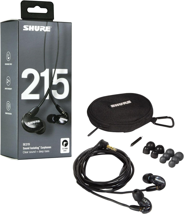Monitor SHURE SE215 Live Sound, Negro