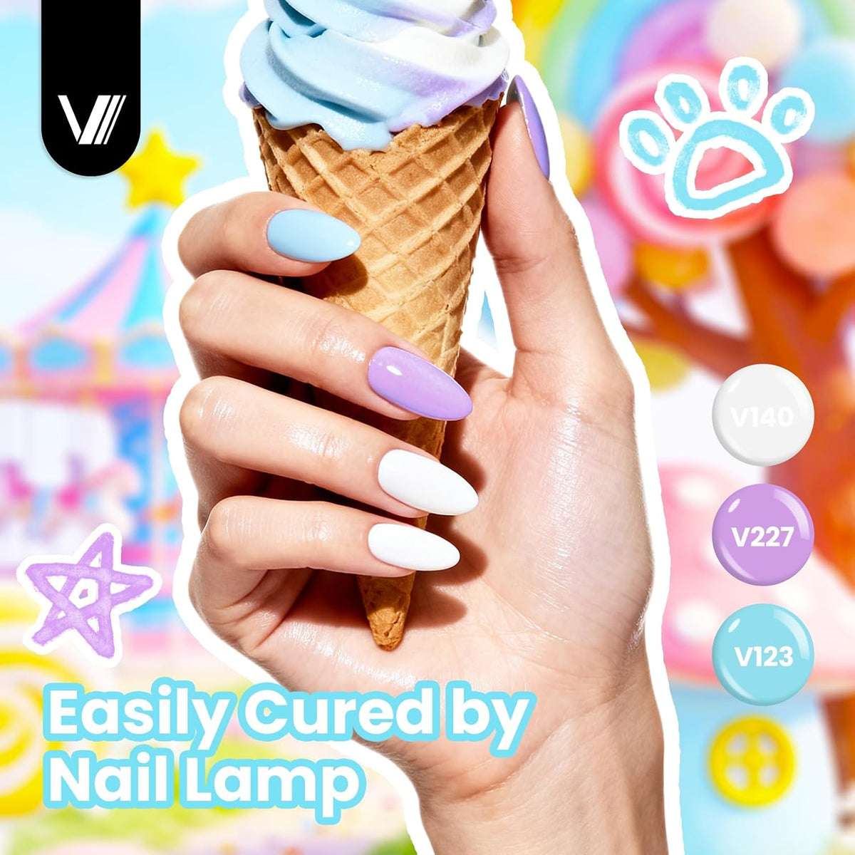 VANREESA Juego de 24 esmaltes de uñas de gel, colores de moda, con...