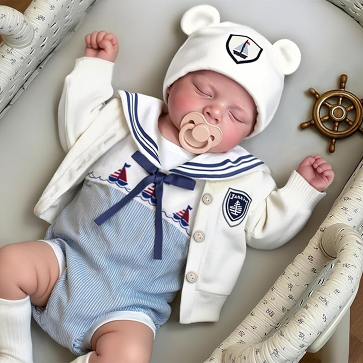 JIZHI Reborn Baby Dolls Boy - Muñeca de bebé recién nacida realista...