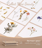 Kit de prensa de flores Wakhow – 27.9 cm x 27.9 cm Prensa de flores grande de madera para adultos y adolescentes | Elaboración de ramos de flores DIY y arte con flores secas | Regalo ideal para