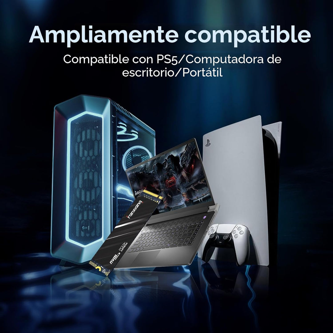 Fanxiang 1 TB NVMe SSD PCIe Gen4 M.2, unidad de estado sólido inter...