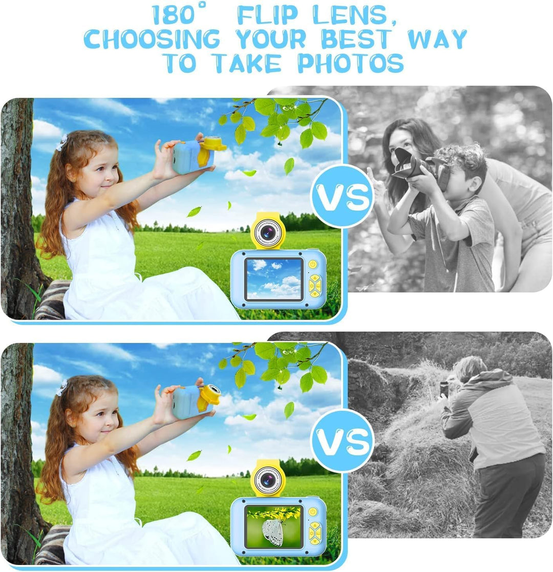 ARNSSIEN Cámara para niños, cámara digital de juguete para niños pe...