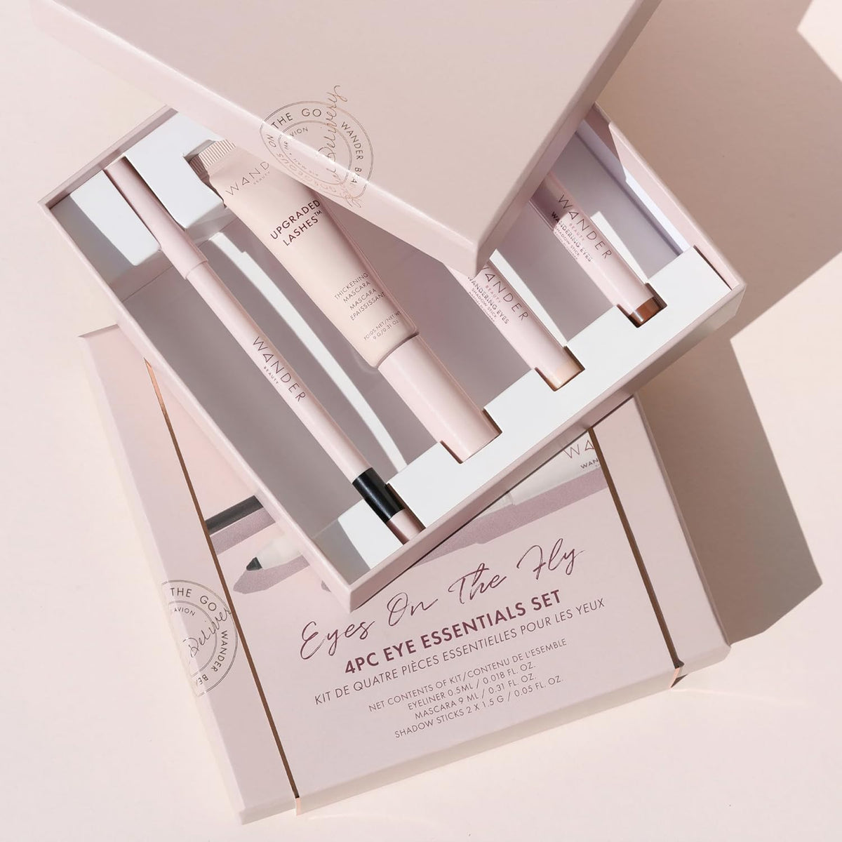 Wander Beauty Eyes on the Fly - Juego de regalo de belleza de 4 pie...