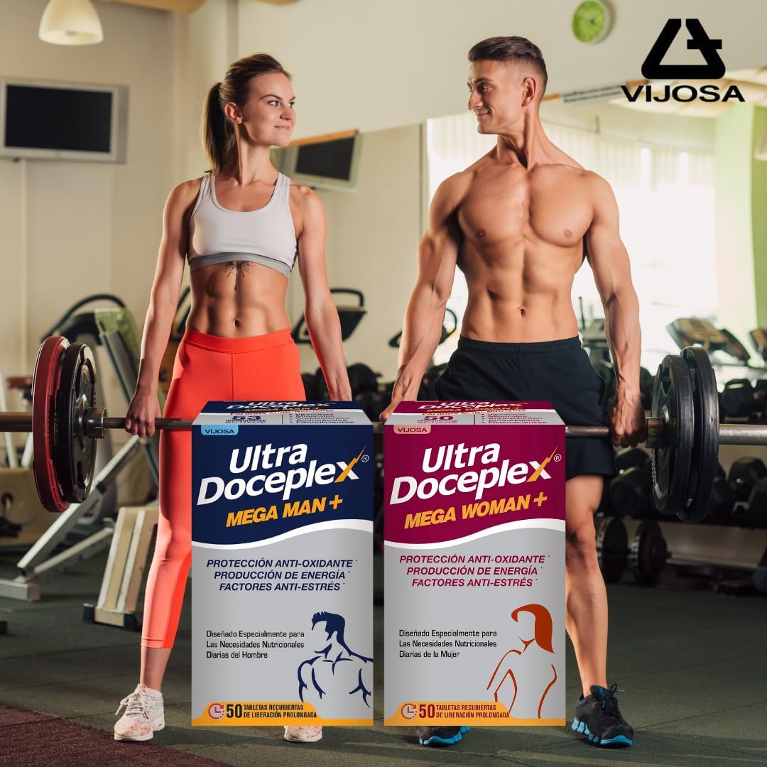VIJOSA Ultra Doceplex Mega Man+ y Mega Woman+ - Antioxidante, impul...