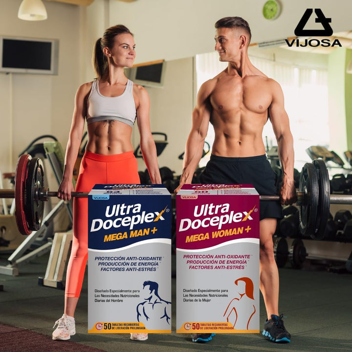 VIJOSA Ultra Doceplex Mega Man+ y Mega Woman+ - Antioxidante, impul...