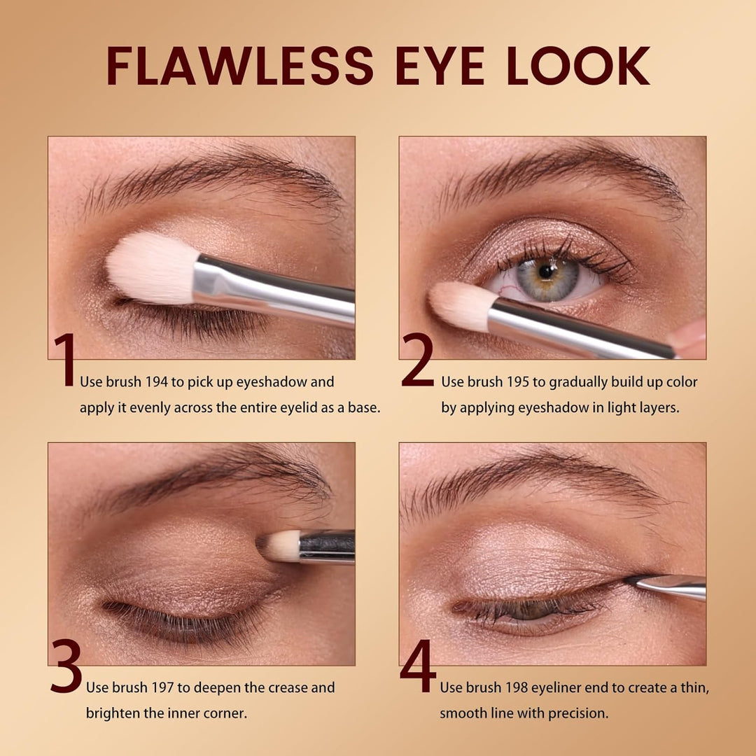 Albeaut - Juego de brochas de maquillaje, 7 brochas para sombra de...