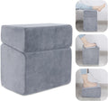 Lámpara Reposapiés para debajo del escritorio, reposapiés ergonómico de oficina con 3 alturas ajustables, reposapiés de espuma viscoelástica de alta densidad para el hogar, viajes, avión con funda lavable