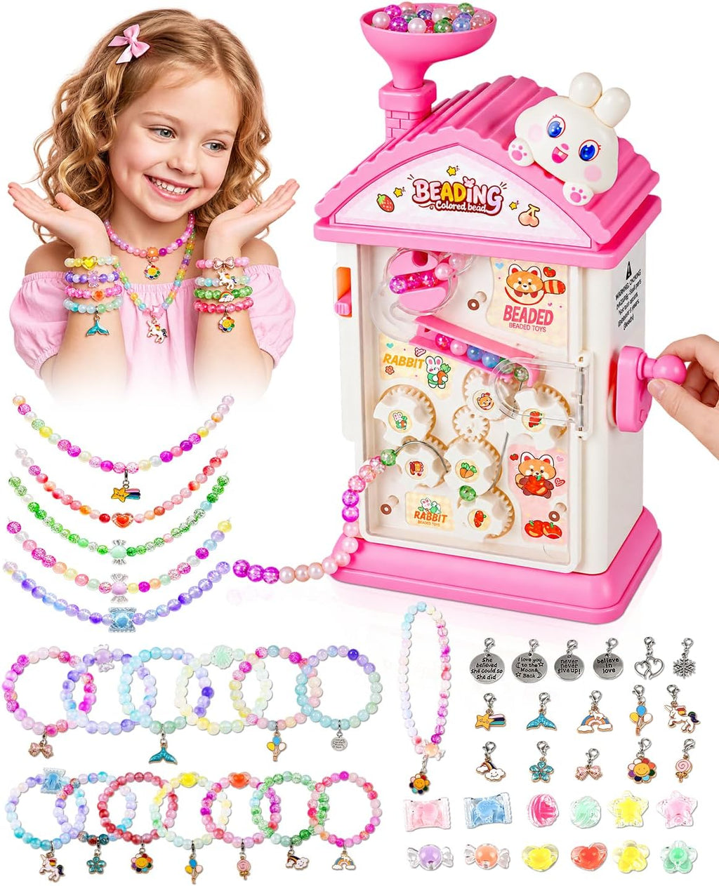 Kit de fabricación de pulseras, más de 800 cuentas, regalo de