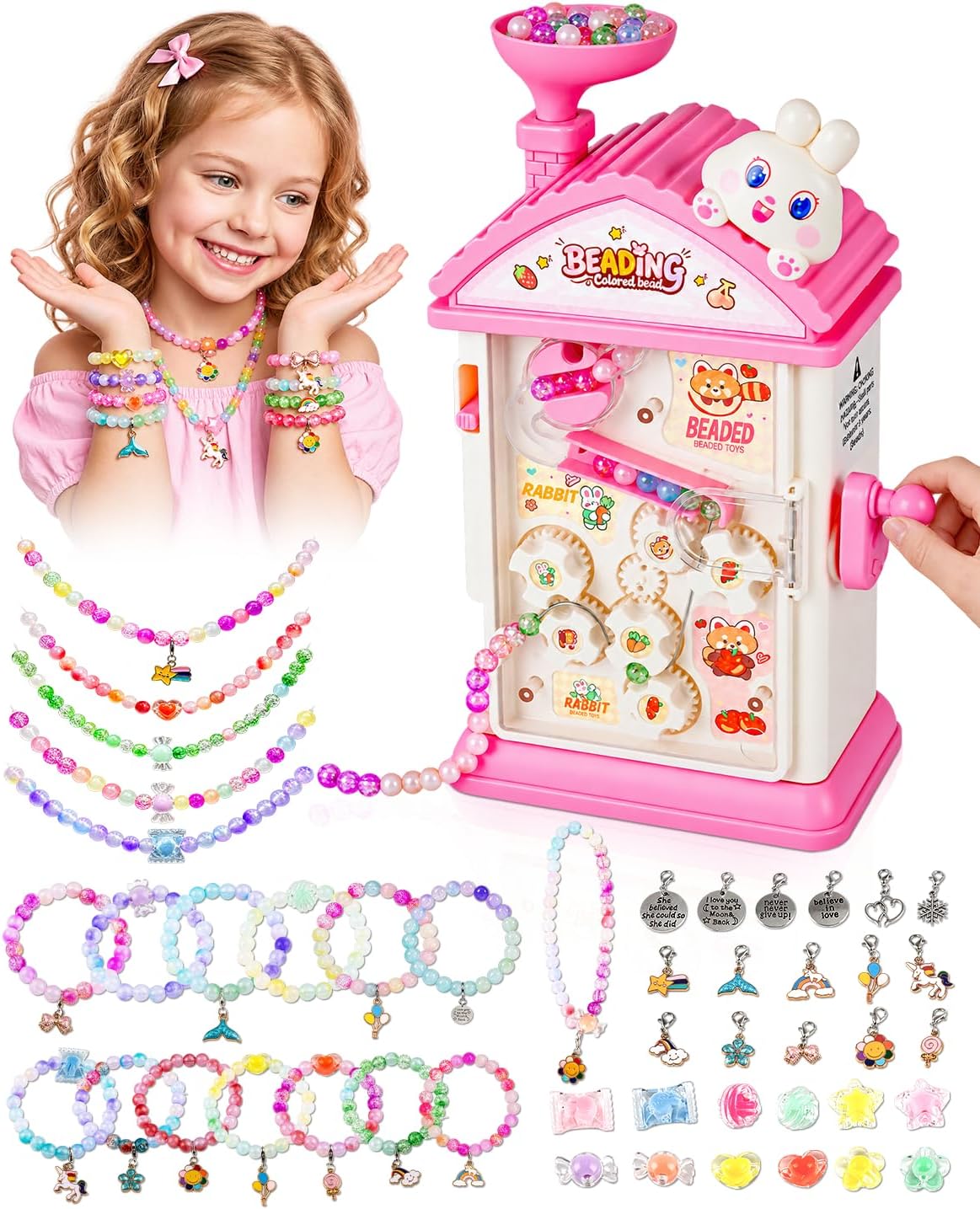 Kit de fabricación de pulseras, más de 800 cuentas, regalo de