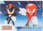 JAKKS Pacific Sonic The Hedgehog - Figura de acción de 4 pulgadas, paquete de 2 Knuckles & Shadow