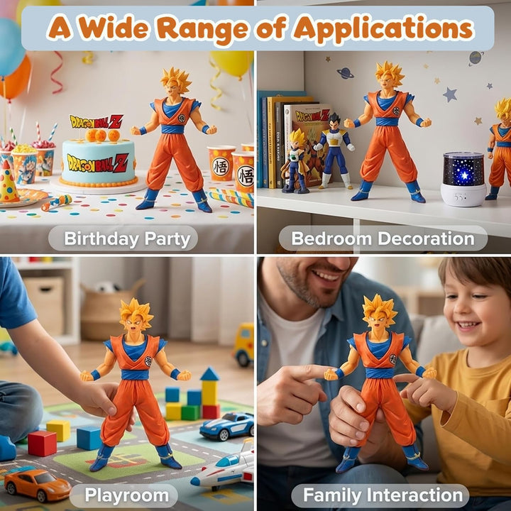 Juego de figuras de acción de superhéroes de anime, figuras de guer...