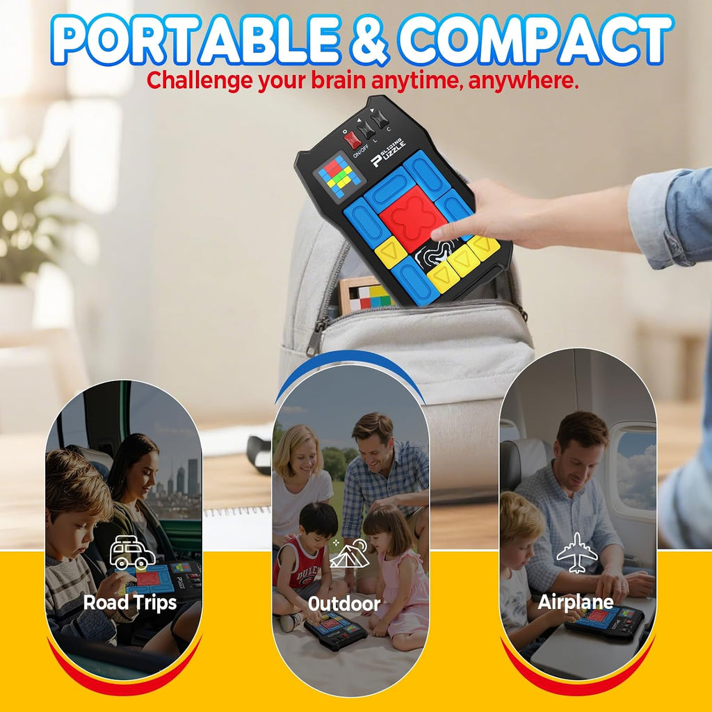 Super Slide Puzzle Games, más de 500 desafíos rompecabezas de juguete con lógica de desbloqueo, relleno de calcetines para niños a partir de 6 años y adolescentes, juego de viaje portátil