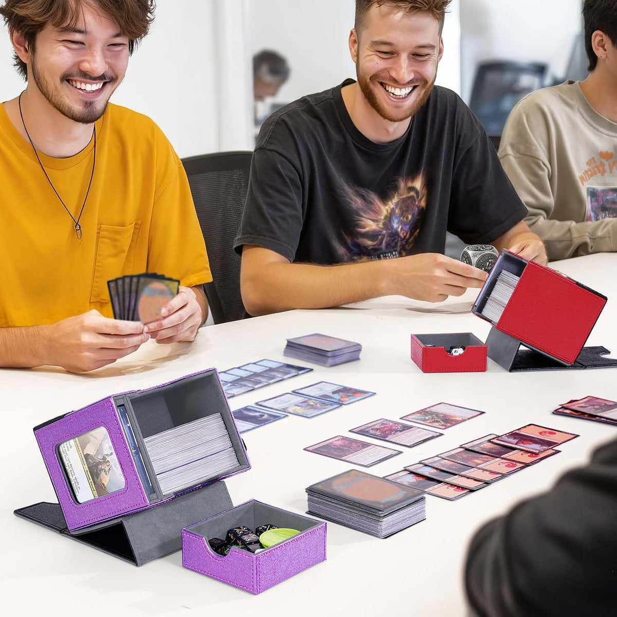 Kabinka Commander Deck Box para MTG con Dice Tray,Card Deck Box