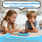 KOQQQ Juego de pernos recargables Tic-Tac-Toe, consola de rompecabezas portátil 4 en 1, juego de memoria educativo electrónico, juegos de mesa portátiles de viaje en automóvil para niños y adultos