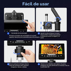 Microscopio Digital Portátil 1000X, Pantalla HD de 5", Lupa para Monedas y Joyas