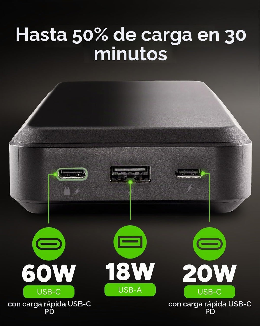 mophie Powerstation Laptop Prime27-27,000mAh Banco de energía portátil
