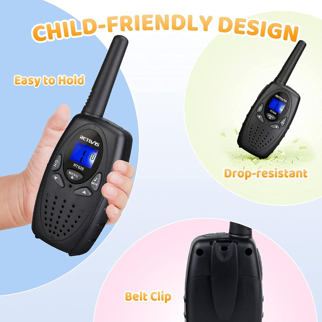 Retevis RT628 Walkie Talkies para niños, Walky Talky, bloqueo de te...