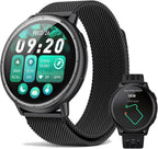 EGQINR GPS Smart Watch para Hombres y Mujeres, 1.32" AMOLED, Seguimiento de Actividad 5ATM