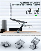 BENFEI Soporte para laptop con estación de acoplamiento USB C 7 en...