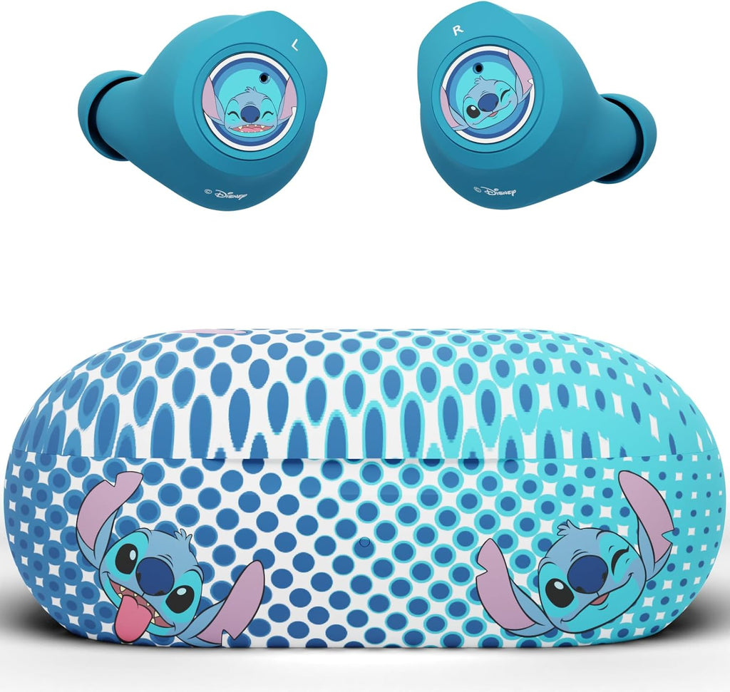 Auriculares Bluetooth Disney Lilo y Stitch con estuche de carga - Auriculares inalámbricos con micrófono incorporado + Hasta 30 horas de tiempo de reproducción - Regalos de Lilo y Stitch para niñas